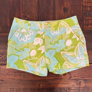 Lilly Pulitzer Jubilee Laffy Daffy Shorts size 0. EUC.